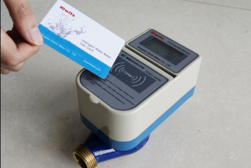 IC Card Prepaid Water Meter with Brass Body