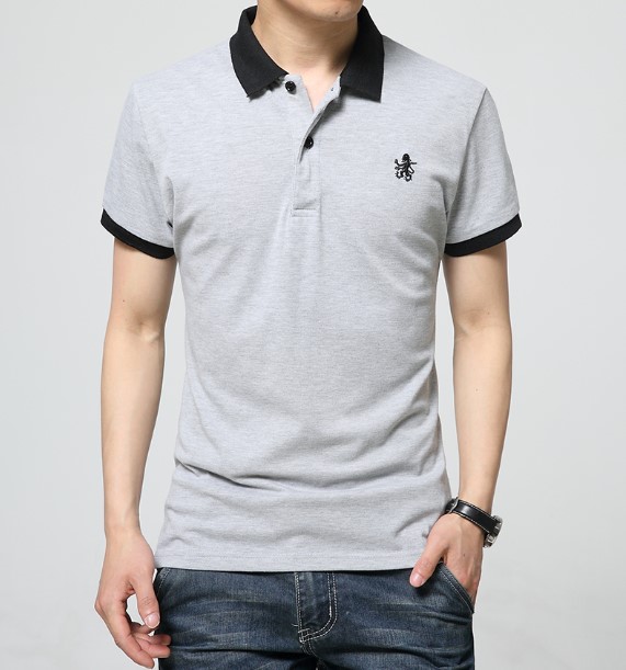 Wholesale Custom Fitted Fashion Cotton Men Polo T Shirt