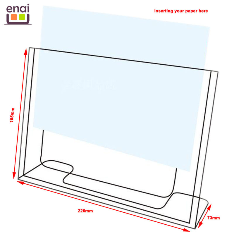 Hot Selling A5 Size PS Display Advertising and Exhibition Card Stand