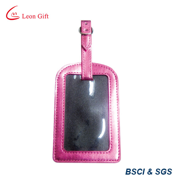 Simple PU Leather Label Luggage Tag for Airport