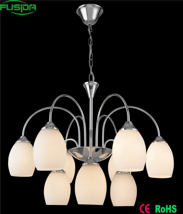 Traditional European Style Glass Chandelier Lamp (D-8106/6+3)