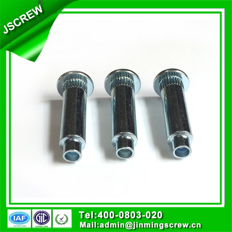 Blind Rivet Flat Head Semi Tubular Shoulder Solid Aluminum Rivet