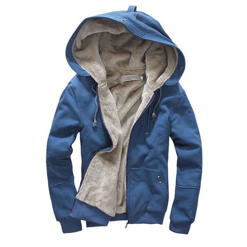 Winter Warm High Quality Plain Full Zip-up Hoodies