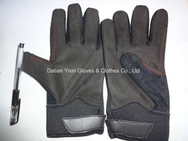 Safety Glove-Weight Lifting Glove-Mechanic Glove-Utility Glove-Synthetic Leather Glove-Work Glove