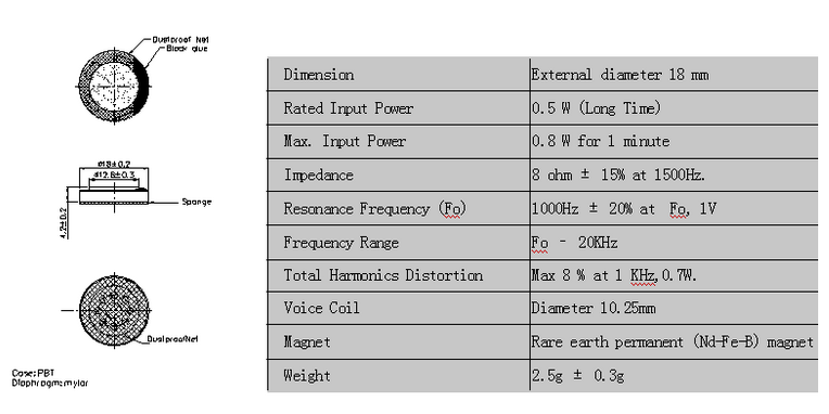 Buzzer Piezo Buzzer Electronic Buzzer with Wire Piezo Transducer (Lead wire type)