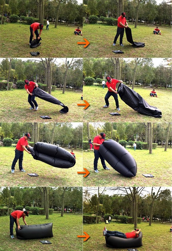 2016 New Outdoor Portable Sleeping Bag, Inflatable Sleeping Bag