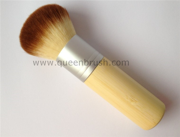 Bamboo Handle Excellent Design Kabuki Cosmetic Powder Brush