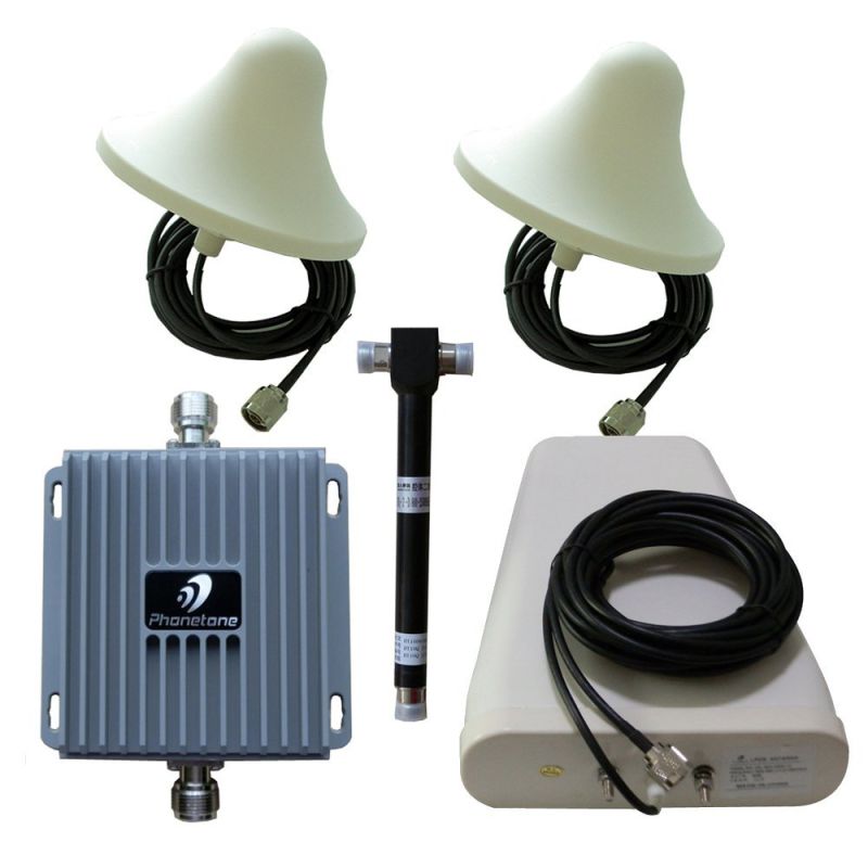 Full Set in-Building Cellular Dual Band GSM/3G Aws 4G Lte 850MHz 1700MHz 65dB Cell Phone Signal Booster