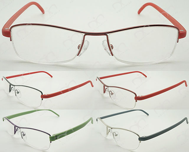 Hot Selling Colorful Tr90 Temples Metal Optical Frames (WRM503028)