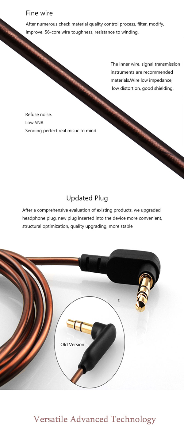 Fashion 3.5mm Wired Wooden Earbuds Balanced Armature in-Ear Earphone