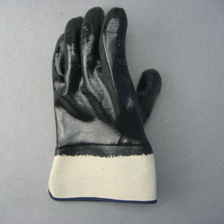 Black Neoprene Safety Cuff Gloves with Terry Cloth Liner (5345)