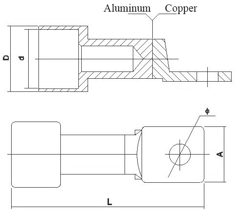 Dtl-F Type Waterproof Bimetal Single Hole Terminal