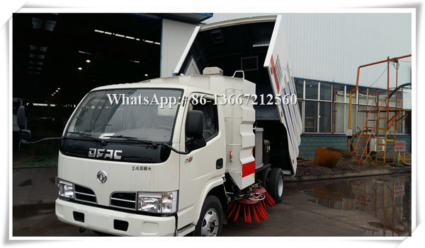 4X2 Road Sweeper Truck 95HP 5cbm Road Cleaning Truck