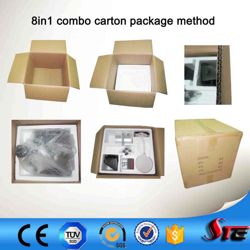 Stc-SD08 CE Approved 8 in 1 Multifunctional Combo Digital Combo Heat Press Machine
