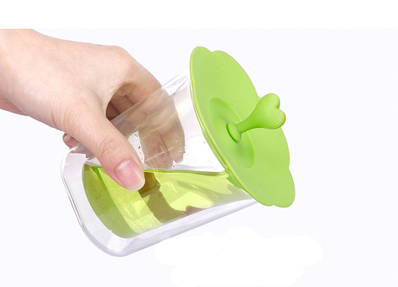 Lovely Creative Silicone Bean Sprout Cup Lids