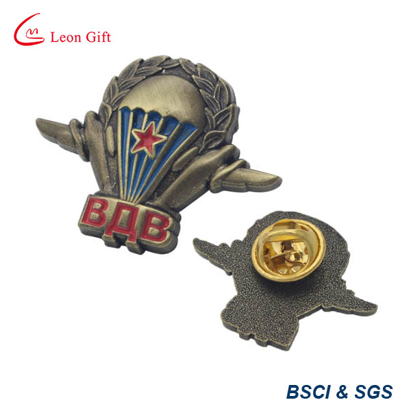 Airplane Design Metal Badge Holder Promotion