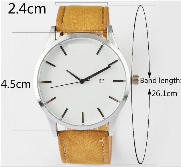 Customised Leather Strap Fashion Men Watch