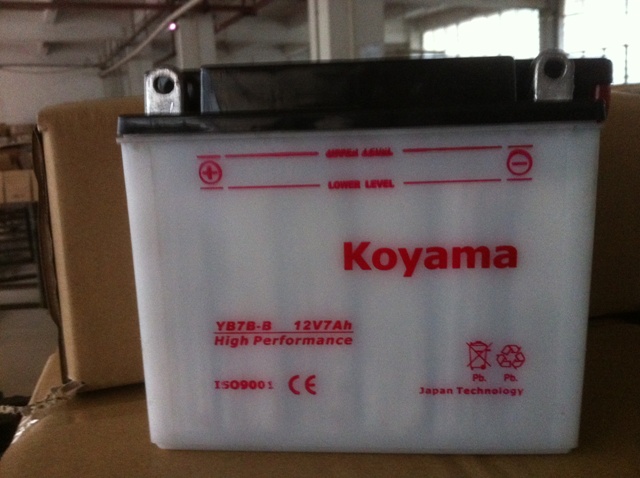 Flooded Motorycycle Battery Yb7b-B-12V7ah