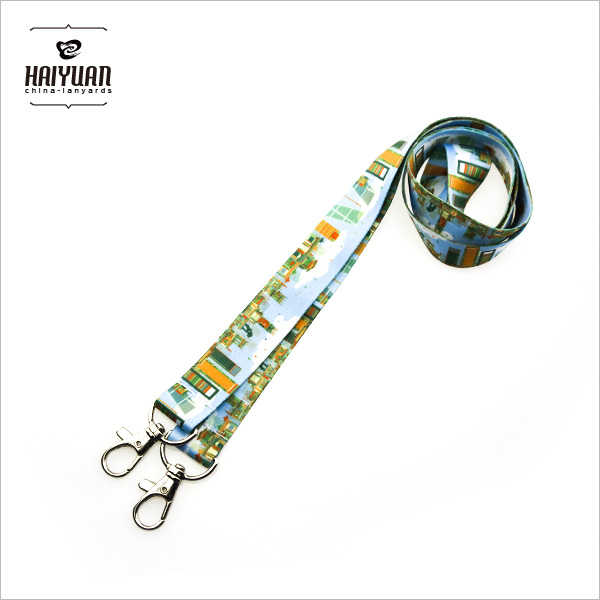 Double Hook Lanyards in Full Color Printing