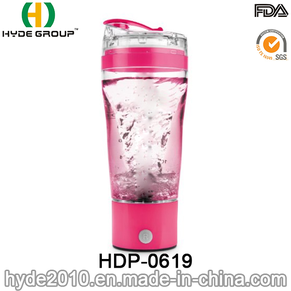 500ml Portable Plastic Vortex Protein Mixer Bottle, Plastic Electric Protein Shaker Bottle (HDP-0619)