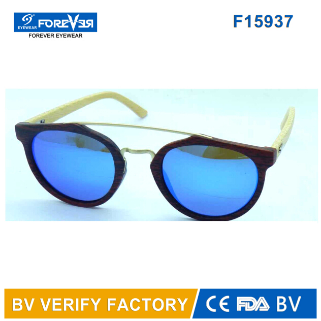 F15937 Hotsale Good Quality Bamboo Temple Sunglass Meet Ce