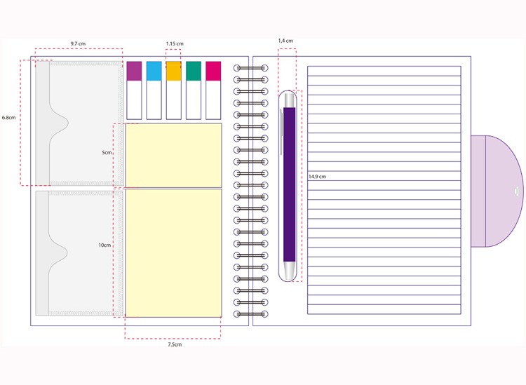 Custom Spiral Address Notebook with PP Cover for Business Gift (PPN220)