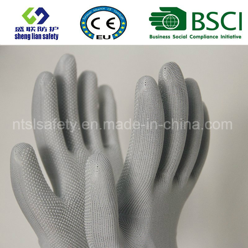 PVC Dots Work Safety Polyester Gloves