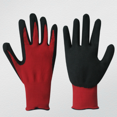 13G Nylon Liner Rough Foam Nitrile Coated Glove (5048)