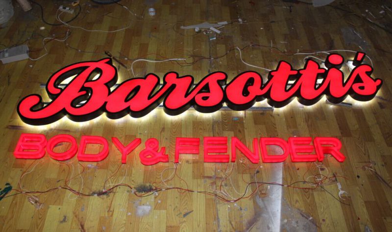 Outdoor LED Lighted Acrylic Channel Letter Sign