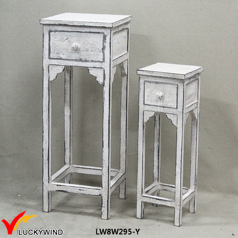 Four Legs Wooden Antique Decorative Stools