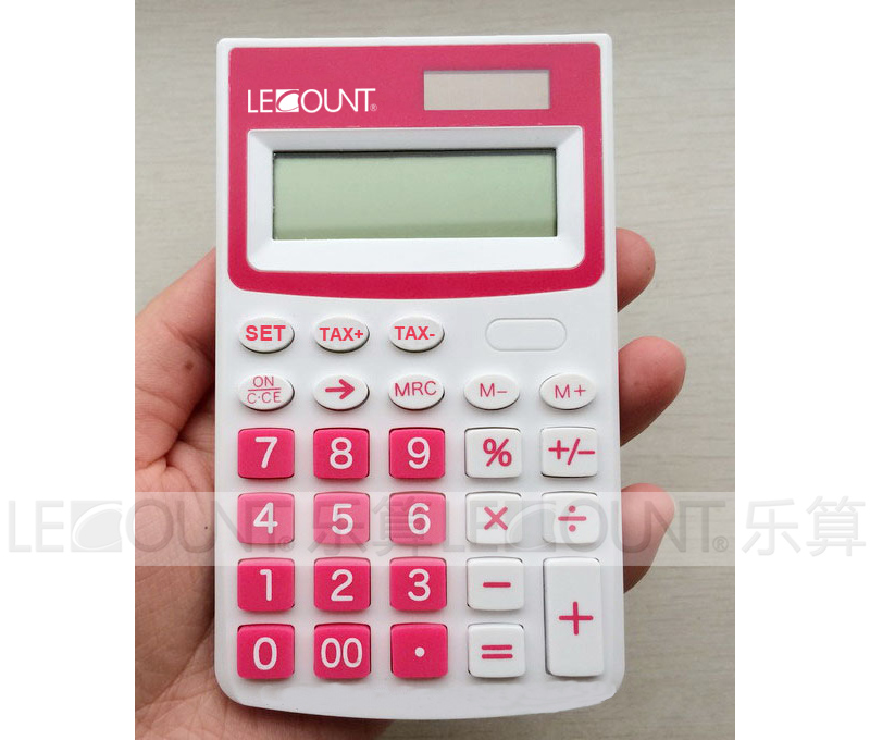 12 Digits Dual Power Pocket Calculator with Optional En/Jp Tax Function (LC335)