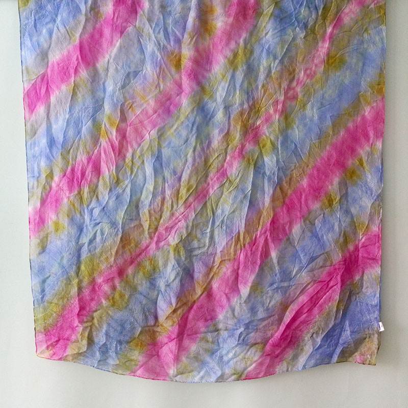 Silk Paj Shawl Scarf with Tie Dye