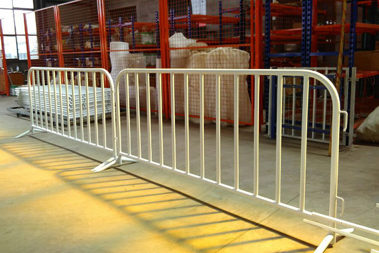 Powder Coated Metal Crowd Control Barrier / Steel Barricades / Concert Crowd Control Barrier