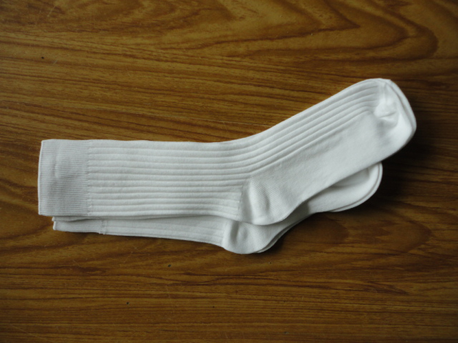 Children White School Sock