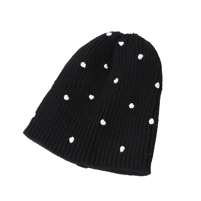 Kids Children Autumn Winter Warm Knitted DOT Caps Beanie Braided Hat (HW628)