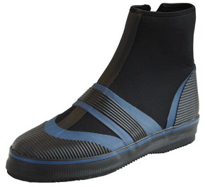 Fashion Black and Blue Neoprene Diving Boots (BS-06)