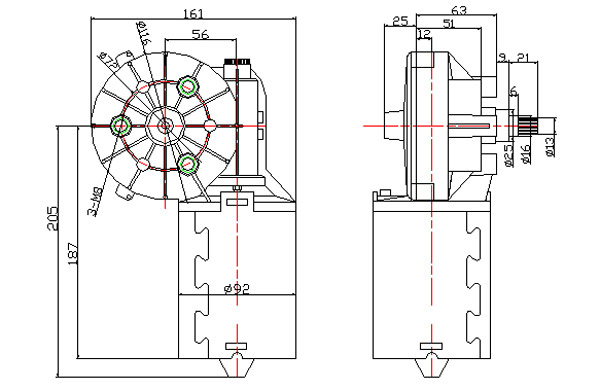 130W Windshield Wiper Motor for Bus