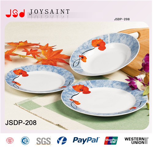 30PCS Round Fine Porcelain Dinnerware