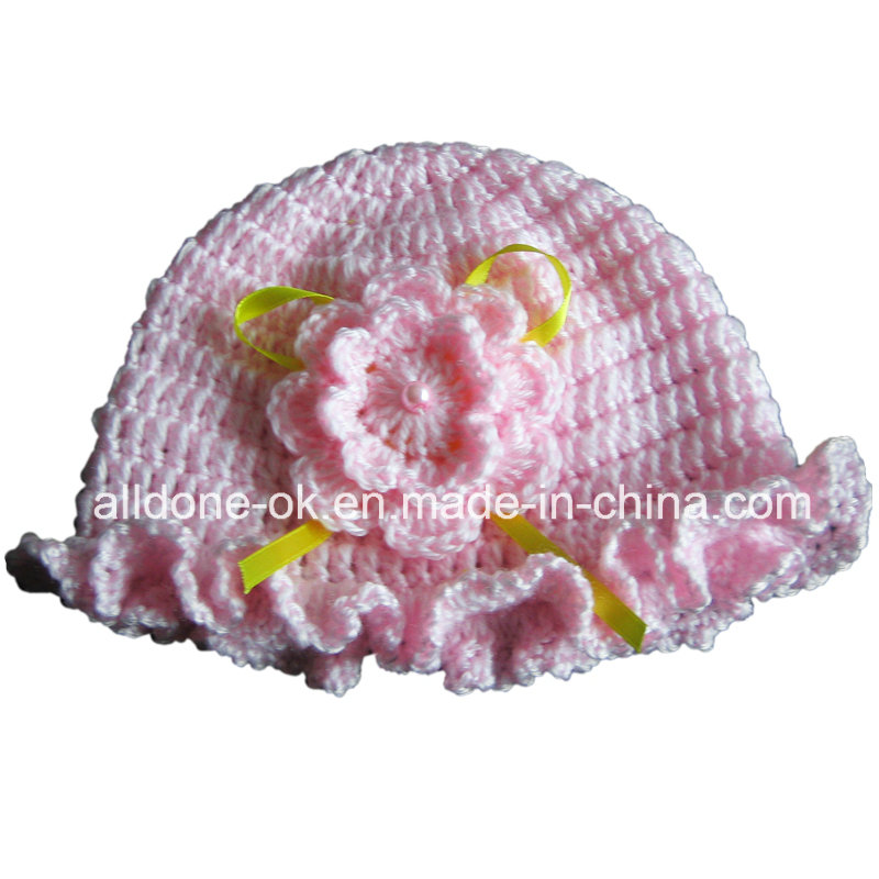 Hand Crochet Hat Baby Shower Gift POM POM Tail Hat