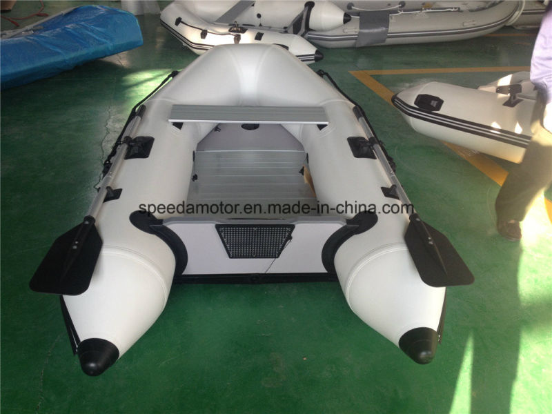 PVC Hull Material Inflatable Boat with Outboard Motor