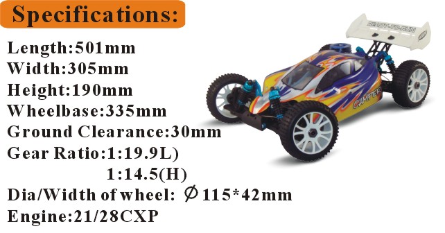 1: 8 4 Wd Gas Powered RC Car