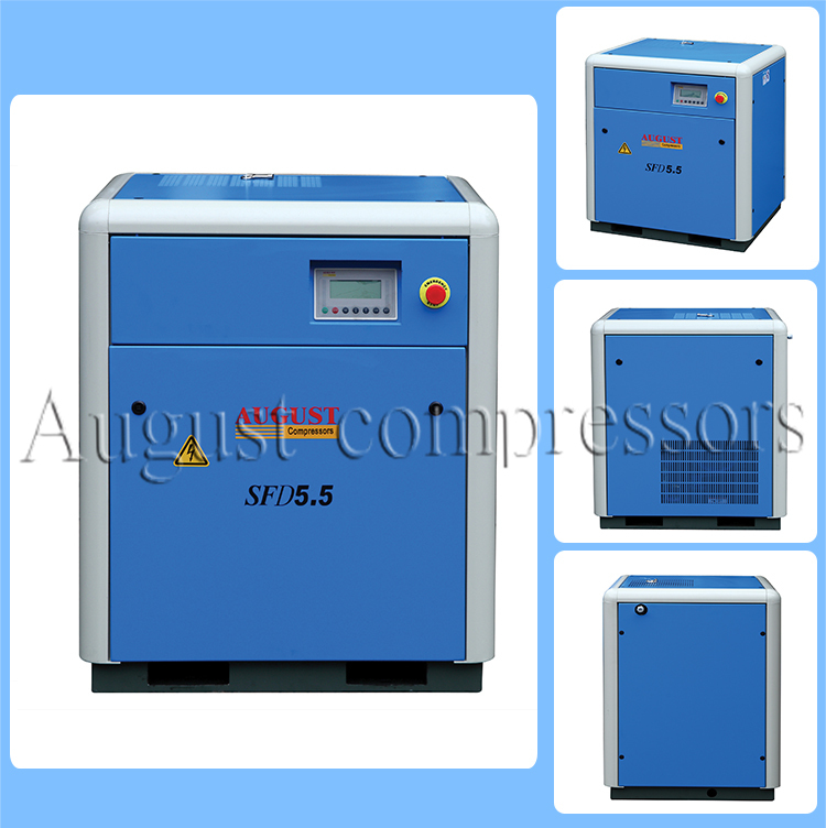 5.5kw/7.5HP August Air Cooled Screw Compressor