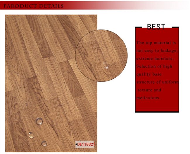 Oak 12.3mm E0 Parquet Laminated Wood Wooden Laminate Flooring