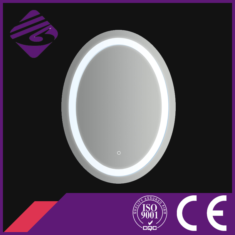 Jnh211 Saso Oval Decorative Illuminated Wall Mirror with Touch Screen