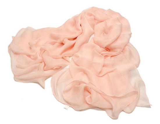 Suger Color Super Large Size Neckwear Polyester Chiffon Scarf