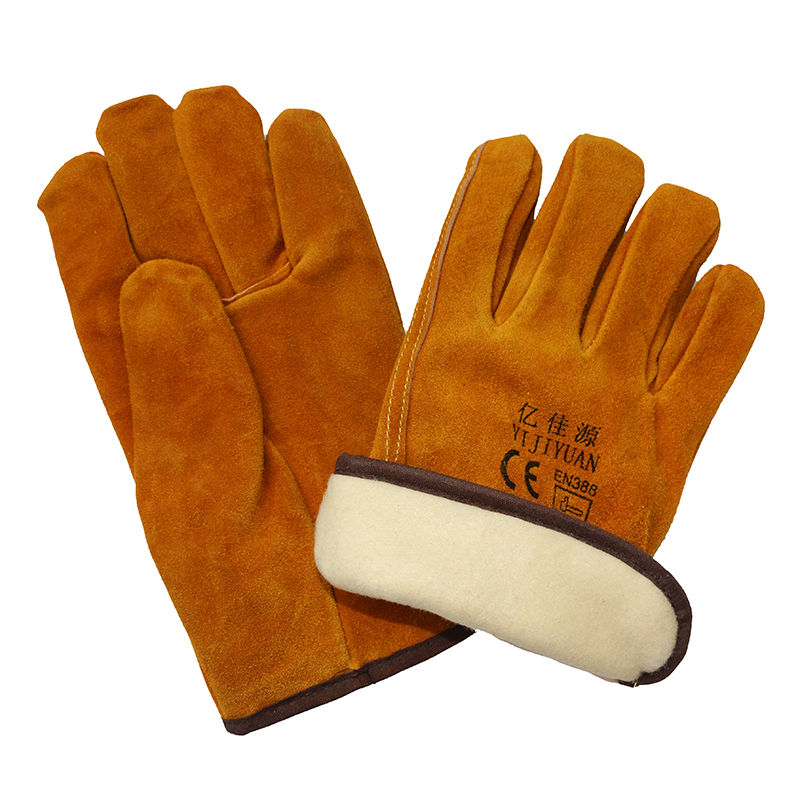 Thinsulate Full Lining Winter Warm Cow Leather Drivers Driving Gloves