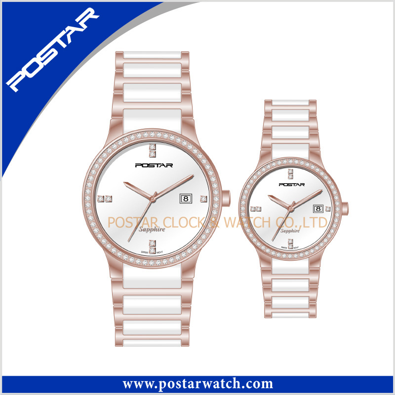 Fashion Romantic Lover's Watch with Ceramic Band