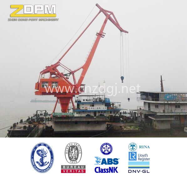 Single Boom Fix Portal Marine Crane