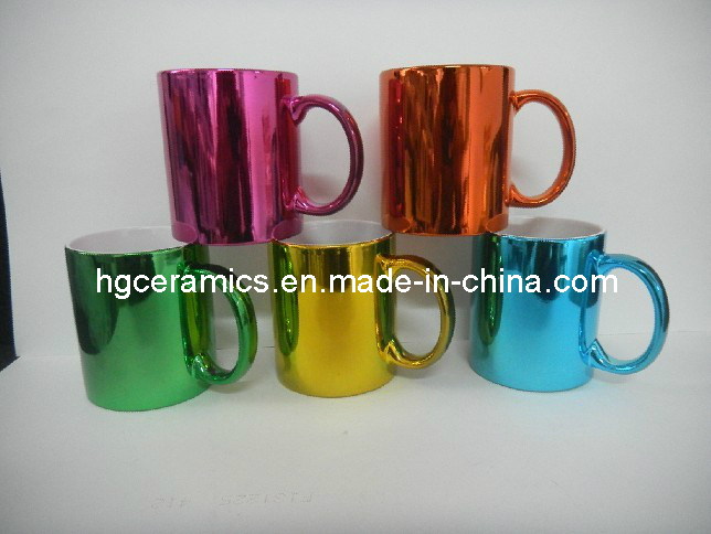 Electroplating Ceramic Mug, Metallic Mug