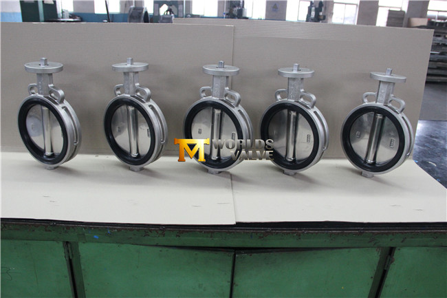 Bare Stem Stainless Steel Wafer Butterfly Valve with Polishing Disc (CBF02-TA01)